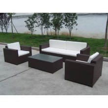 Pe Rattan Outdoor Stylish Steel Sofa Chair Set